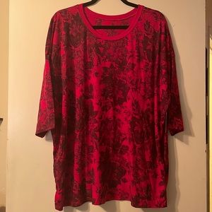 Red floral torrid top
